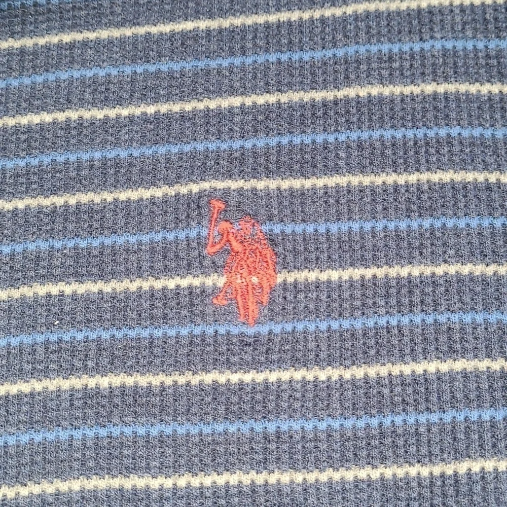 Men's US Polo Assn crew neck long sleeve shirt Size M - Picture 3 of 6